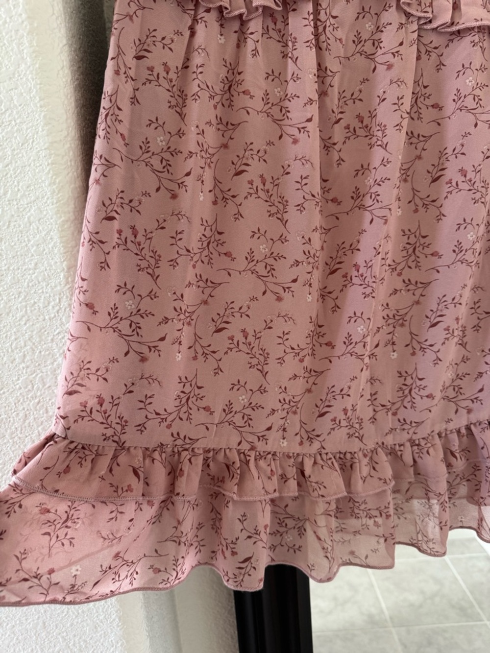 Womens Pink Ruffle Chemise Nightdress - Picture 4 of 5